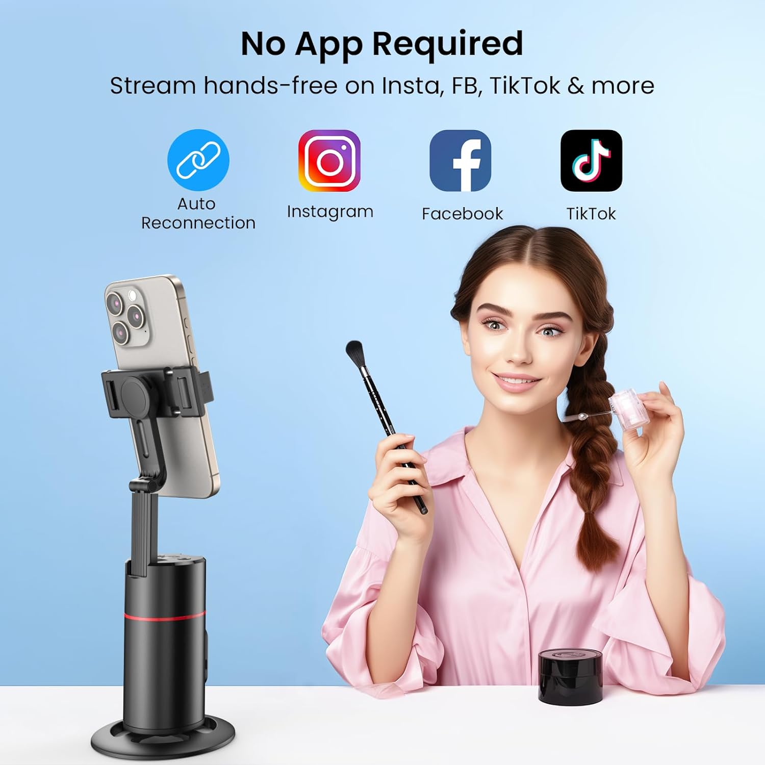 Snap360™  SnapMotion360: 2023 New 360 Rotation Gimbal Stabilizer Selfie Stick