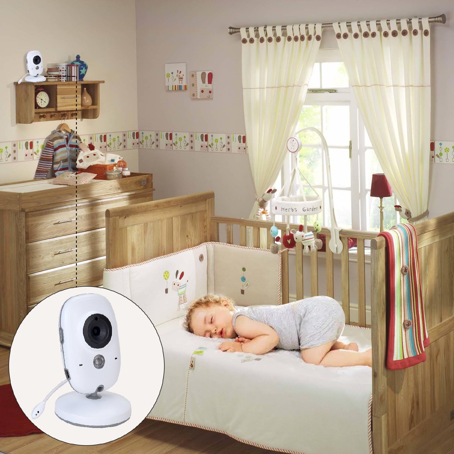 SecureBabyView™ 2.4G Wireless Video Baby Monitor