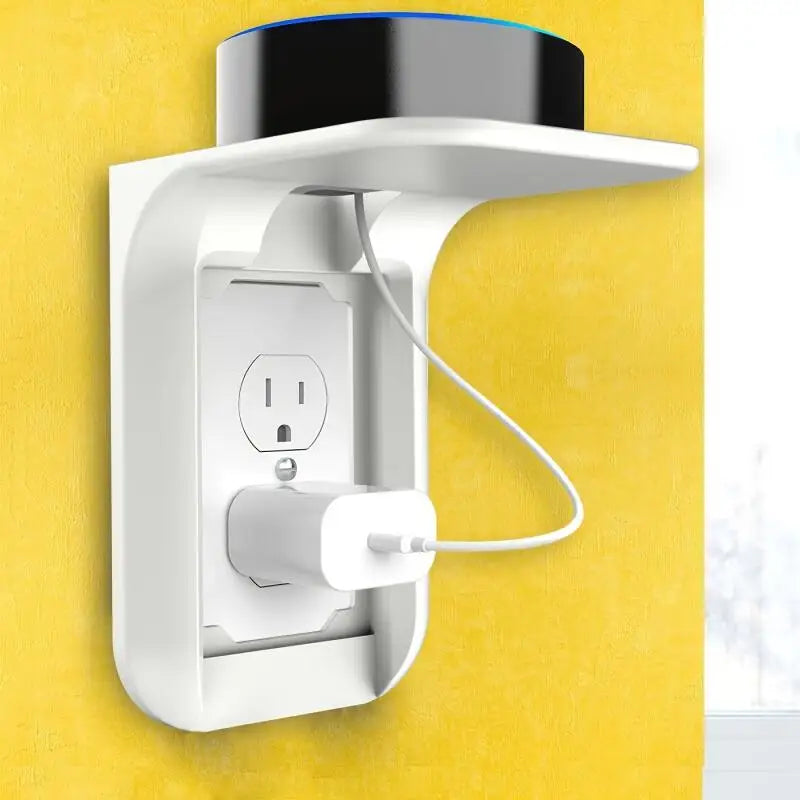 "Wall-Mounted Outlet Shelf: Optimize Your Space"