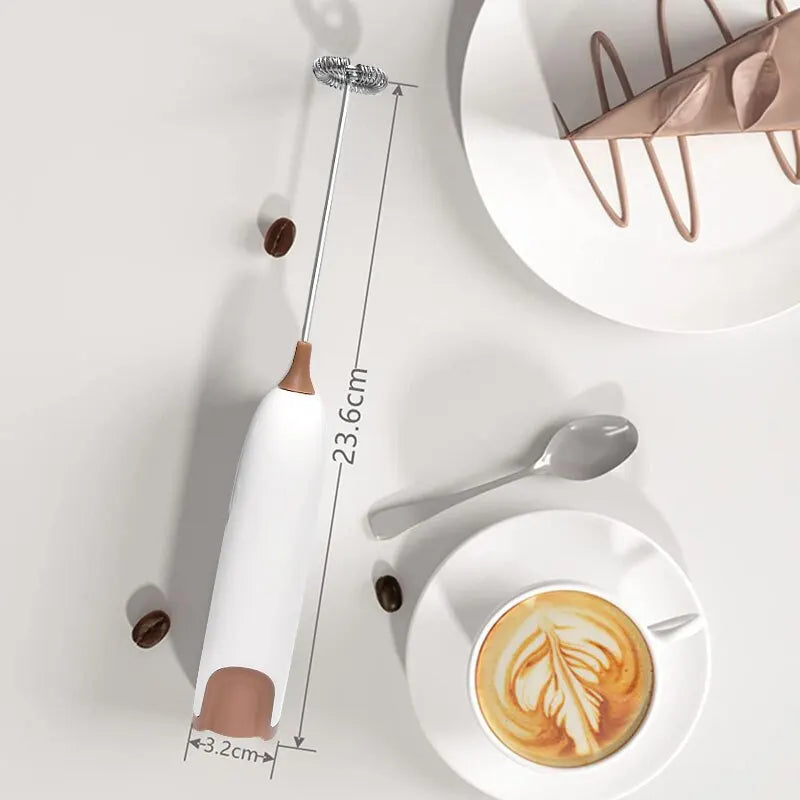 "Gourmet Delights- Generic Chocolate Milk Frother - Whisk Your Way to Creamy Perfection'