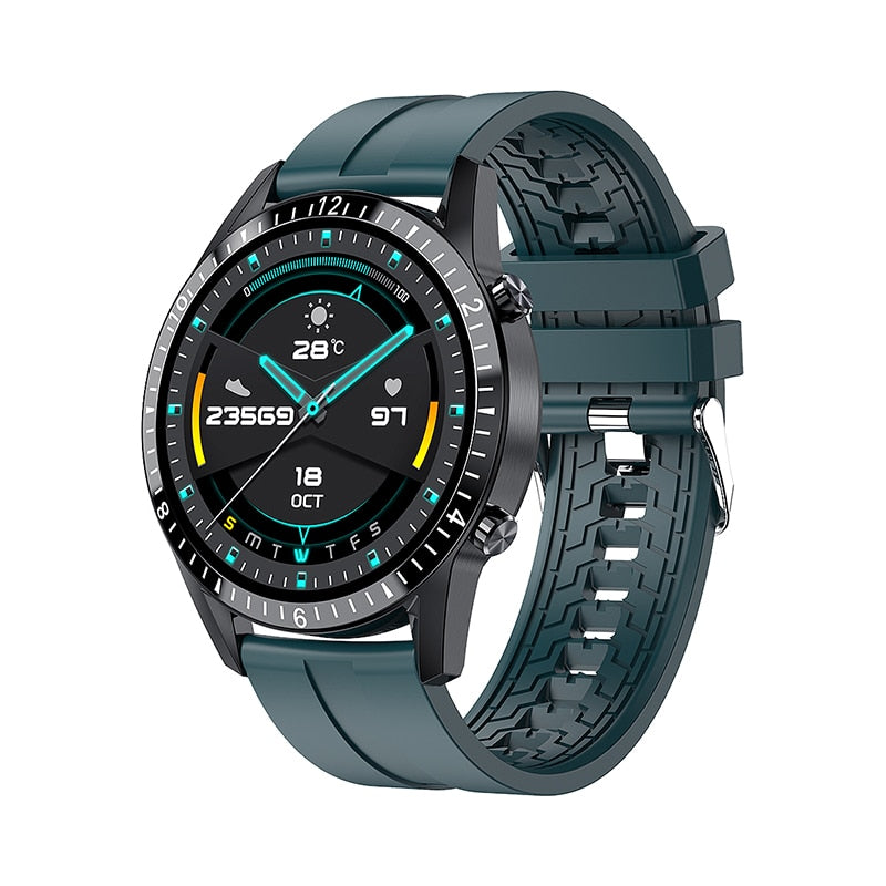 2021 Full Touch Screen Sports Fitness Watch for Men: Stylish, Smart, and Feature-Packed.
