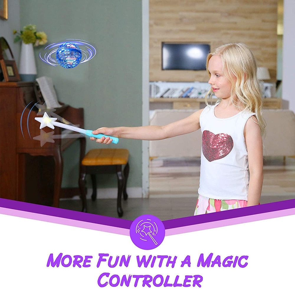 "AeroGlide™ Hand-Controlled Spinner Drone - 360° Rotating Fun for Kids"